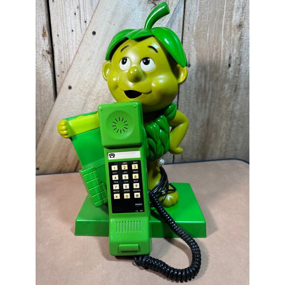 Vintage 1984 Pillsbury Little Sprout Telephone Phone Green Giant Figure Promo - Picture 6 of 9